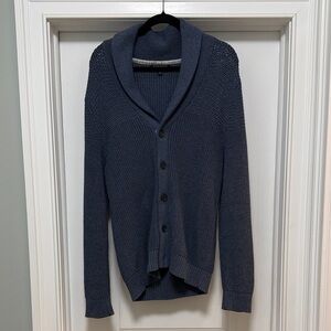 Banana Republic Men’s Blue Shawl Collar Cardigan Sweater